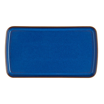 DENBY IMPERIAL BLUE SMALL RECTANGULAR PLATTER Denby